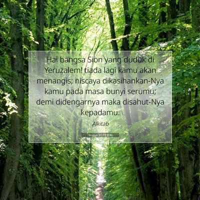 Yesaya 30:19 IDN Gambar Ayat Alkitab