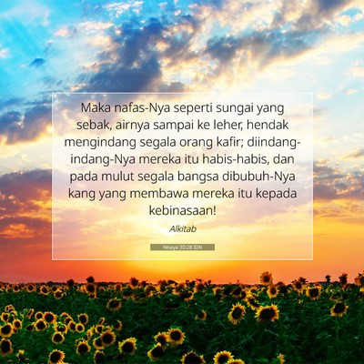 Yesaya 30:28 IDN Gambar Ayat Alkitab