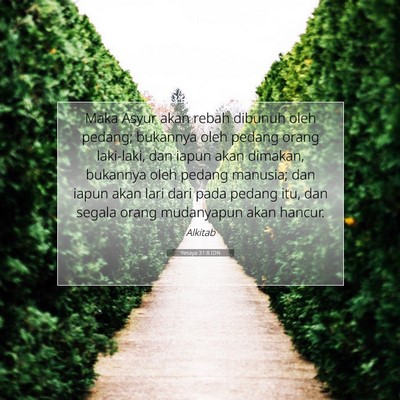 Yesaya 31:8 IDN Gambar Ayat Alkitab