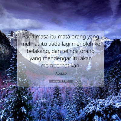 Yesaya 32:3 IDN Gambar Ayat Alkitab