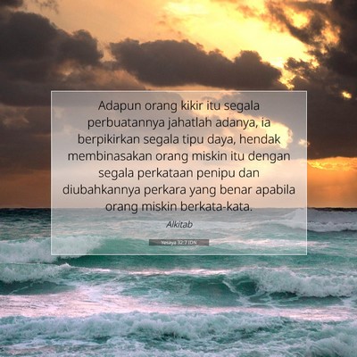 Yesaya 32:7 IDN Gambar Ayat Alkitab