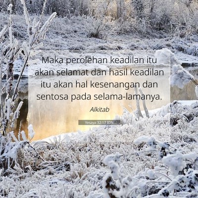 Yesaya 32:17 IDN Gambar Ayat Alkitab