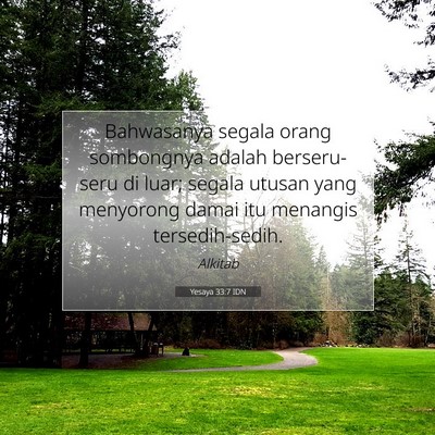 Yesaya 33:7 IDN Gambar Ayat Alkitab