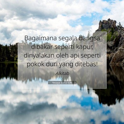Yesaya 33:12 Ayat Alkitab Dijelaskan