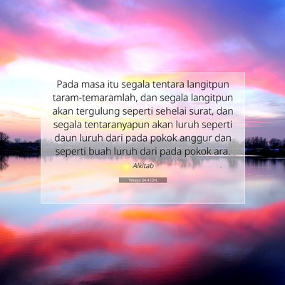 Yesaya 34:4 IDN Gambar Ayat Alkitab