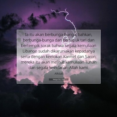 Yesaya 35:2 IDN Gambar Ayat Alkitab