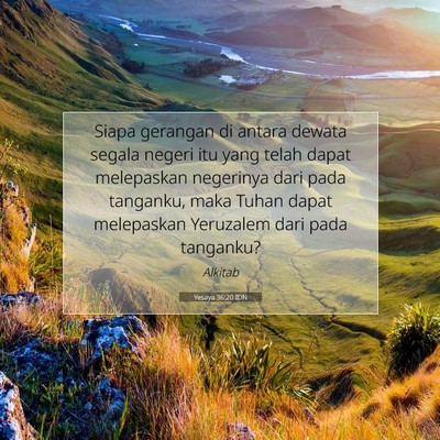 Yesaya 36:20 Ayat Alkitab Dijelaskan