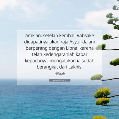 Yesaya 37:8 IDN Gambar Ayat Alkitab