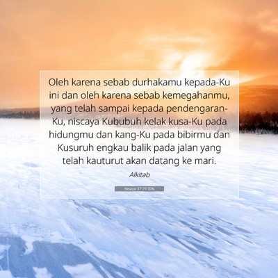 Yesaya 37:29 Ayat Alkitab Dijelaskan