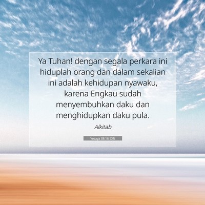 Yesaya 38:16 IDN Gambar Ayat Alkitab