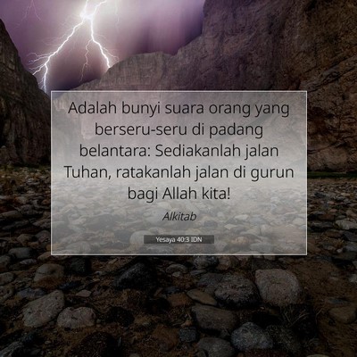 Yesaya 40:3 IDN Gambar Ayat Alkitab