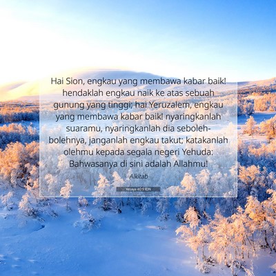 Yesaya 40:9 IDN Gambar Ayat Alkitab