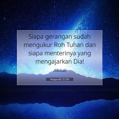 Yesaya 40:13 IDN Gambar Ayat Alkitab