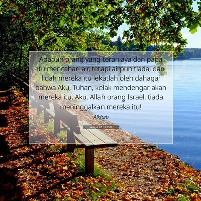Yesaya 41:17 IDN Gambar Ayat Alkitab