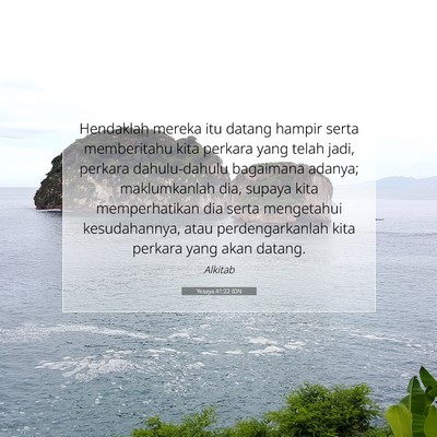 Yesaya 41:22 IDN Gambar Ayat Alkitab