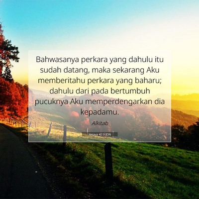 Yesaya 42:9 IDN Gambar Ayat Alkitab