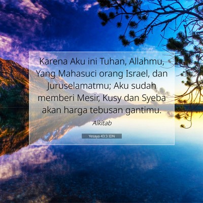 Yesaya 43:3 IDN Gambar Ayat Alkitab