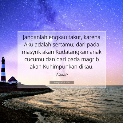 Yesaya 43:5 IDN Gambar Ayat Alkitab