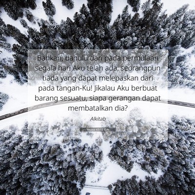 Yesaya 43:13 IDN Gambar Ayat Alkitab