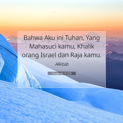 Yesaya 43:15 IDN Gambar Ayat Alkitab