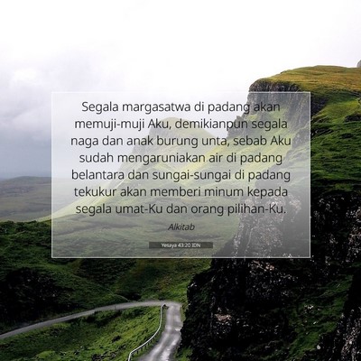 Yesaya 43:20 Ayat Alkitab Dijelaskan
