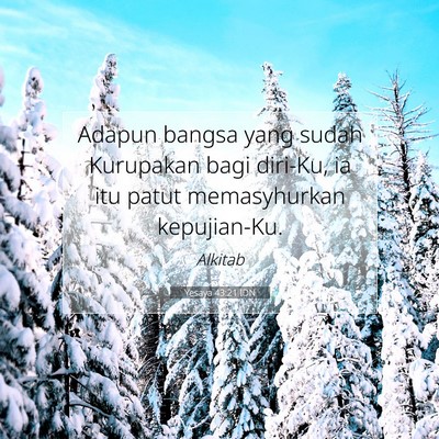 Yesaya 43:21 IDN Gambar Ayat Alkitab