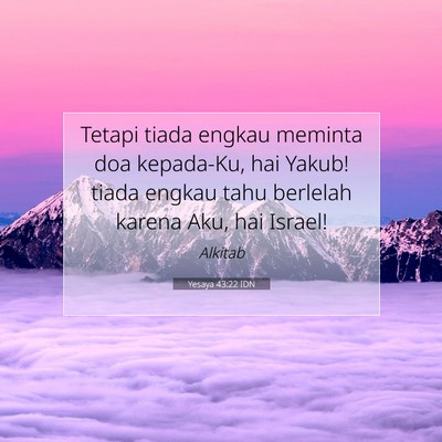 Yesaya 43:22 IDN Gambar Ayat Alkitab