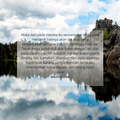 Yesaya 44:19 Ayat Alkitab Dijelaskan
