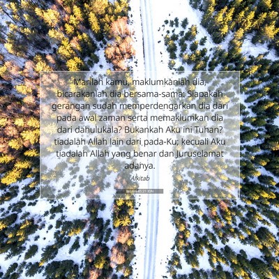Yesaya 45:21 IDN Gambar Ayat Alkitab