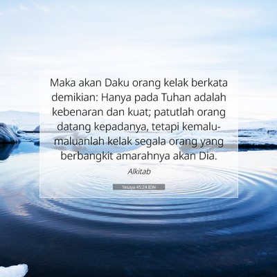 Yesaya 45:24 IDN Gambar Ayat Alkitab