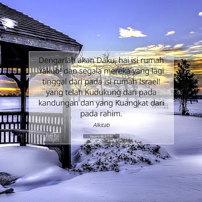 Yesaya 46:3 IDN Gambar Ayat Alkitab