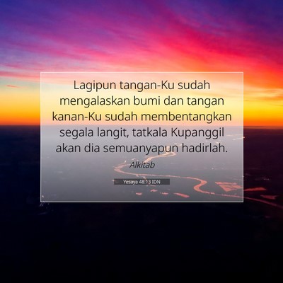 Yesaya 48:13 IDN Gambar Ayat Alkitab