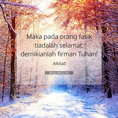 Yesaya 48:22 IDN Gambar Ayat Alkitab