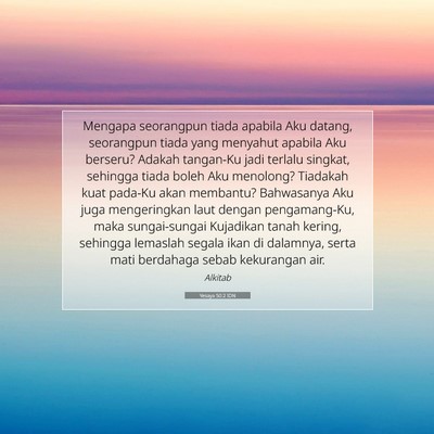 Yesaya 50:2 IDN Gambar Ayat Alkitab