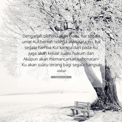 Yesaya 51:4 IDN Gambar Ayat Alkitab
