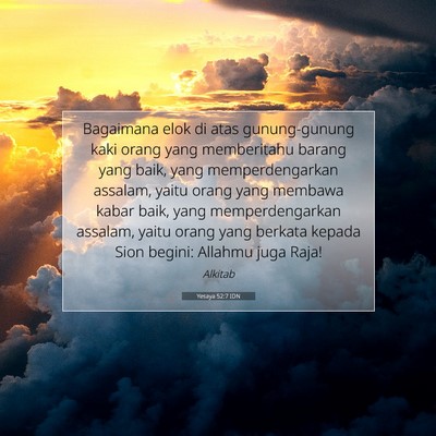 Yesaya 52:7 IDN Gambar Ayat Alkitab