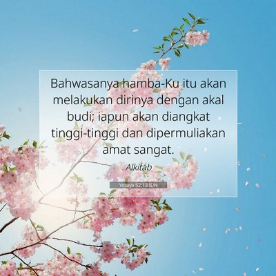 Yesaya 52:13 IDN Gambar Ayat Alkitab