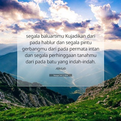 Yesaya 54:12 Ayat Alkitab Dijelaskan