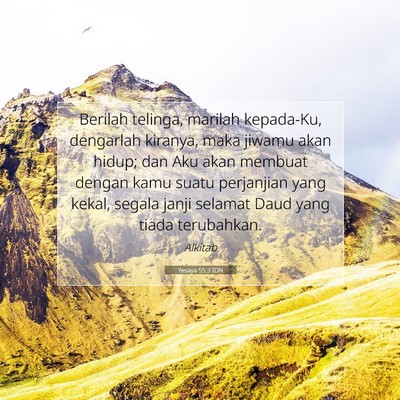 Yesaya 55:3 IDN Gambar Ayat Alkitab