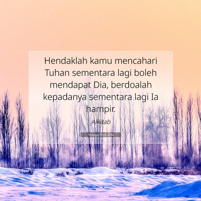 Yesaya 55:6 IDN Gambar Ayat Alkitab