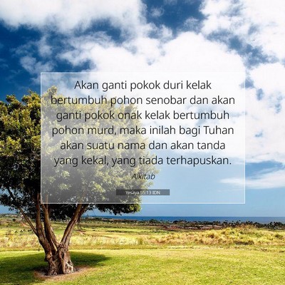 Yesaya 55:13 IDN Gambar Ayat Alkitab