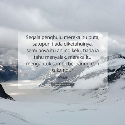 Yesaya 56:10 IDN Gambar Ayat Alkitab
