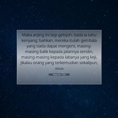 Yesaya 56:11 IDN Gambar Ayat Alkitab
