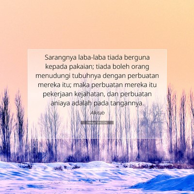 Yesaya 59:6 Ayat Alkitab Dijelaskan