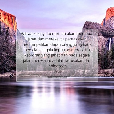 Yesaya 59:7 IDN Gambar Ayat Alkitab