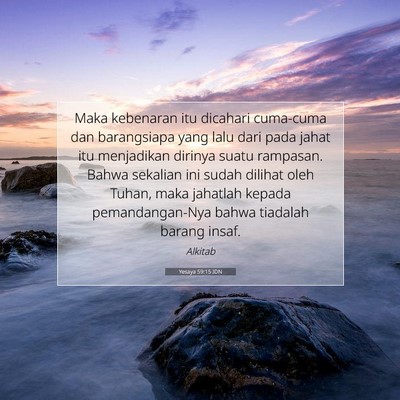 Yesaya 59:15 IDN Gambar Ayat Alkitab