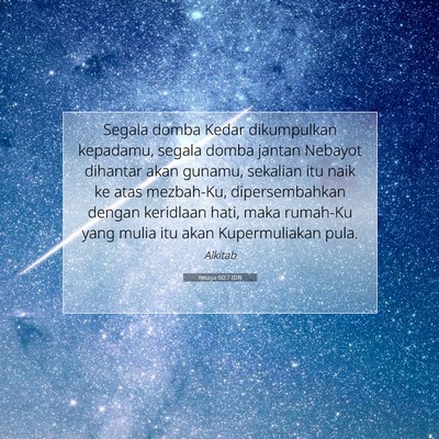 Yesaya 60:7 IDN Gambar Ayat Alkitab