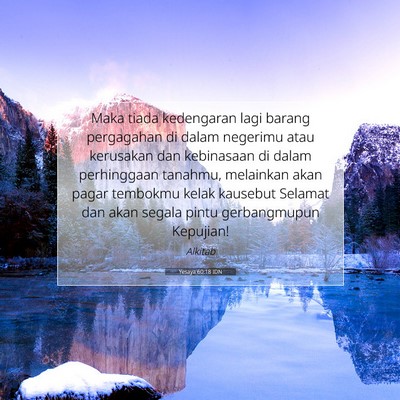 Yesaya 60:18 IDN Gambar Ayat Alkitab