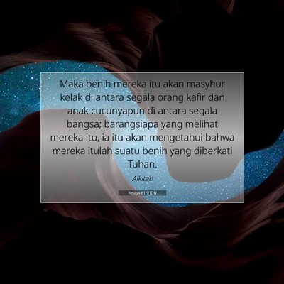 Yesaya 61:9 IDN Gambar Ayat Alkitab