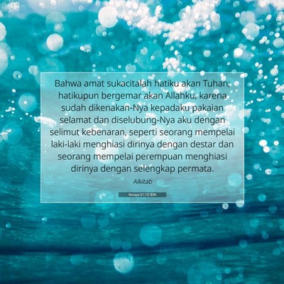 Yesaya 61:10 IDN Gambar Ayat Alkitab